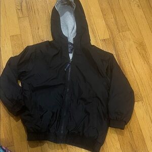 Charles River Black Hooded Jacket Size Small